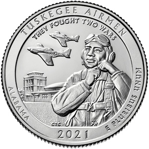 2021 Quarter - D - Tuskegee Airmen reverse